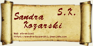 Sandra Kozarski vizit kartica